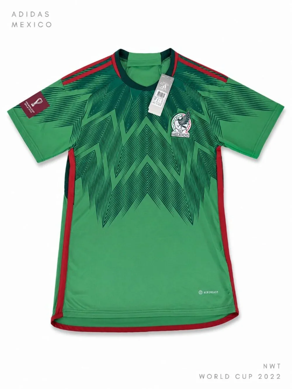 Adidas Mexico FIFA World Cup Qatar 2022 Home Jersey NWT Medium